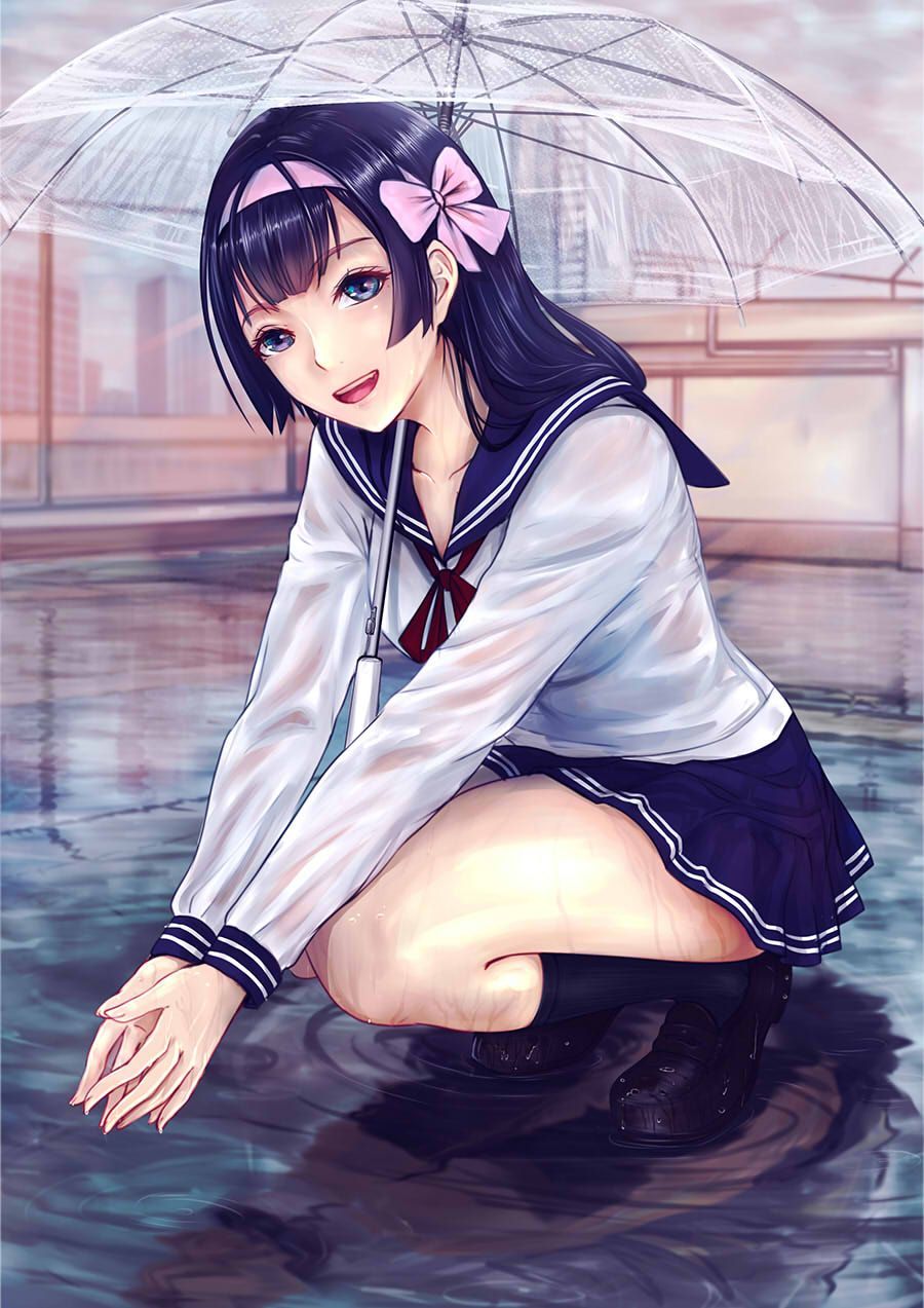 [Wet transparent uniforms JC&amp;K] wet transparent uniforms erotic images of wet sheer state schoolgirl and high school girl in the underwear also exposed in uniform in the rain and water in uniforms! 18