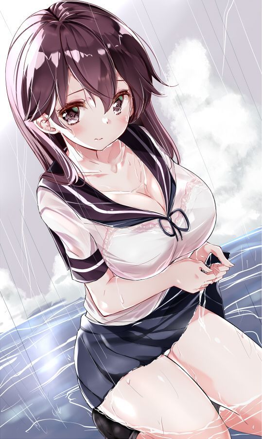 [Wet transparent uniforms JC&amp;K] wet transparent uniforms erotic images of wet sheer state schoolgirl and high school girl in the underwear also exposed in uniform in the rain and water in uniforms! 8