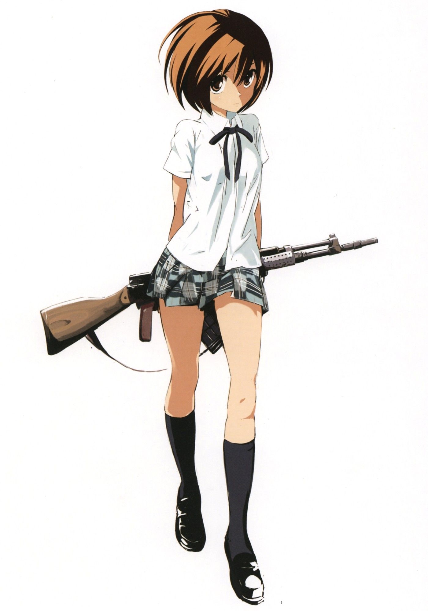 Secondary image of a pretty girl with a firearm, etc. 5 [non-erotic] 19