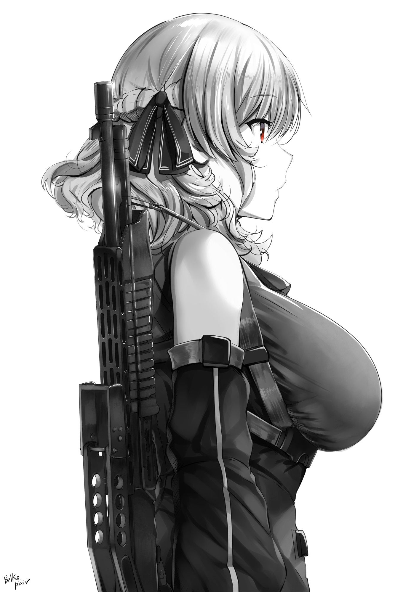 Secondary image of a pretty girl with a firearm, etc. 5 [non-erotic] 8