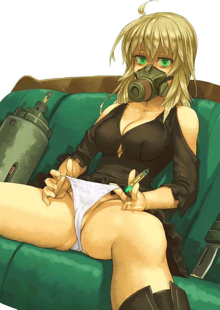 I'm excited about a girl who wears a two-dimensional gas mask. 50 photos 8