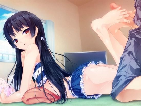 [Barefoot Scissors Foot Kokko Loli] I feel the feel of the soft soles of Lori Girl I have gotten a foot job sandwiched barefoot erotic image of Lori Footjob Barefoot 9