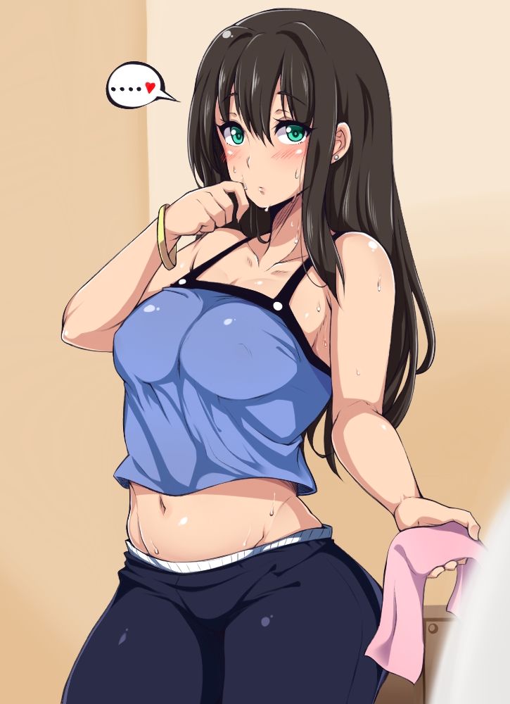 [Sweaty] secondary girl wiped the sweat, I was kunkakuka the towel! 1