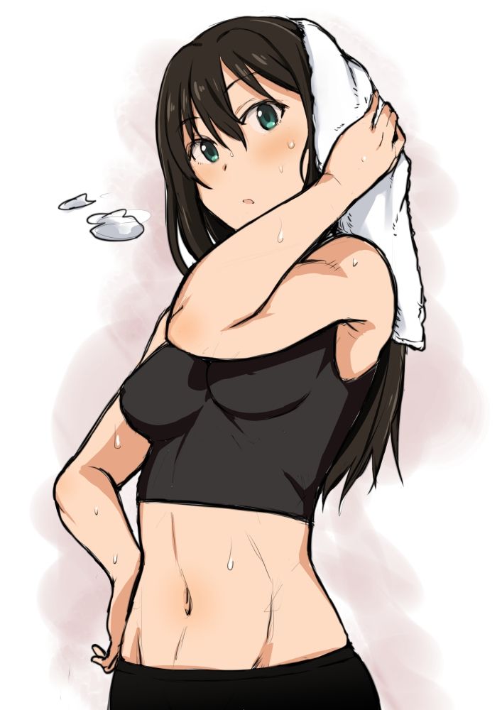 [Sweaty] secondary girl wiped the sweat, I was kunkakuka the towel! 11