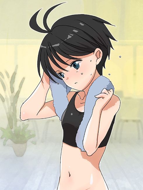 [Sweaty] secondary girl wiped the sweat, I was kunkakuka the towel! 25