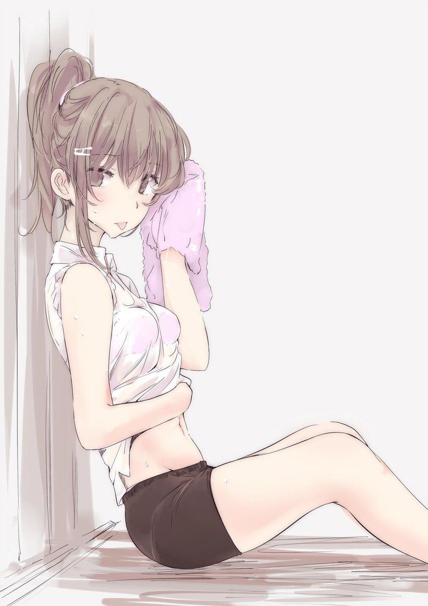 [Sweaty] secondary girl wiped the sweat, I was kunkakuka the towel! 28