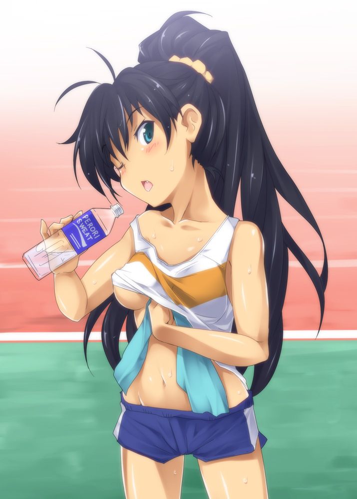 [Sweaty] secondary girl wiped the sweat, I was kunkakuka the towel! 34