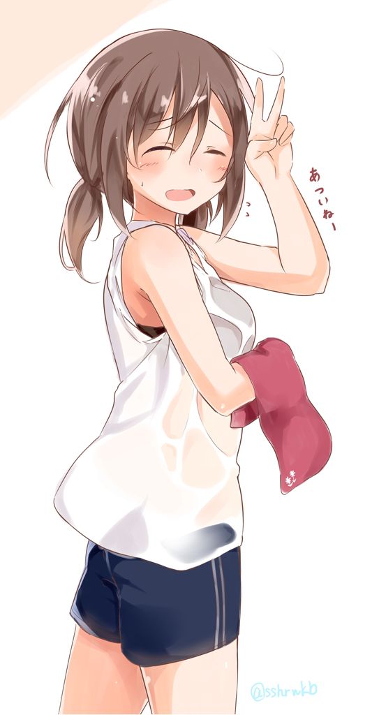 [Sweaty] secondary girl wiped the sweat, I was kunkakuka the towel! 36