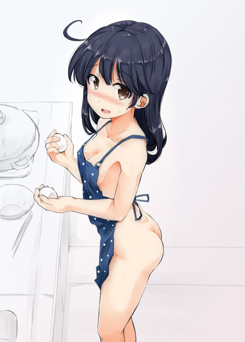 Naked Ephrolla erotic image that will become without enough even if you do not cook the cohabitation of Loli girl naked apron figure! 19