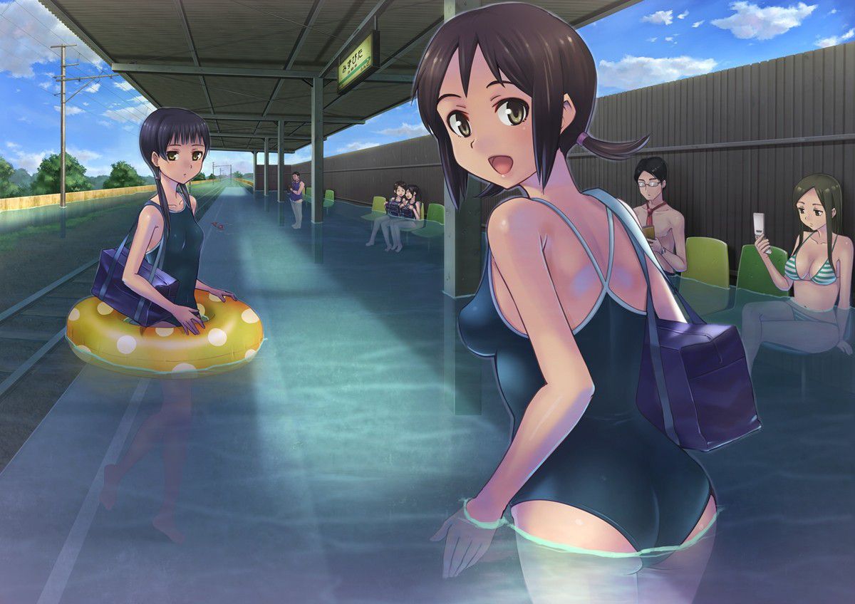 What can not be introduced as a boom in the swimsuit as a secondary daughter image is wearing erotic and erotic swimsuit as quite a thing? 2