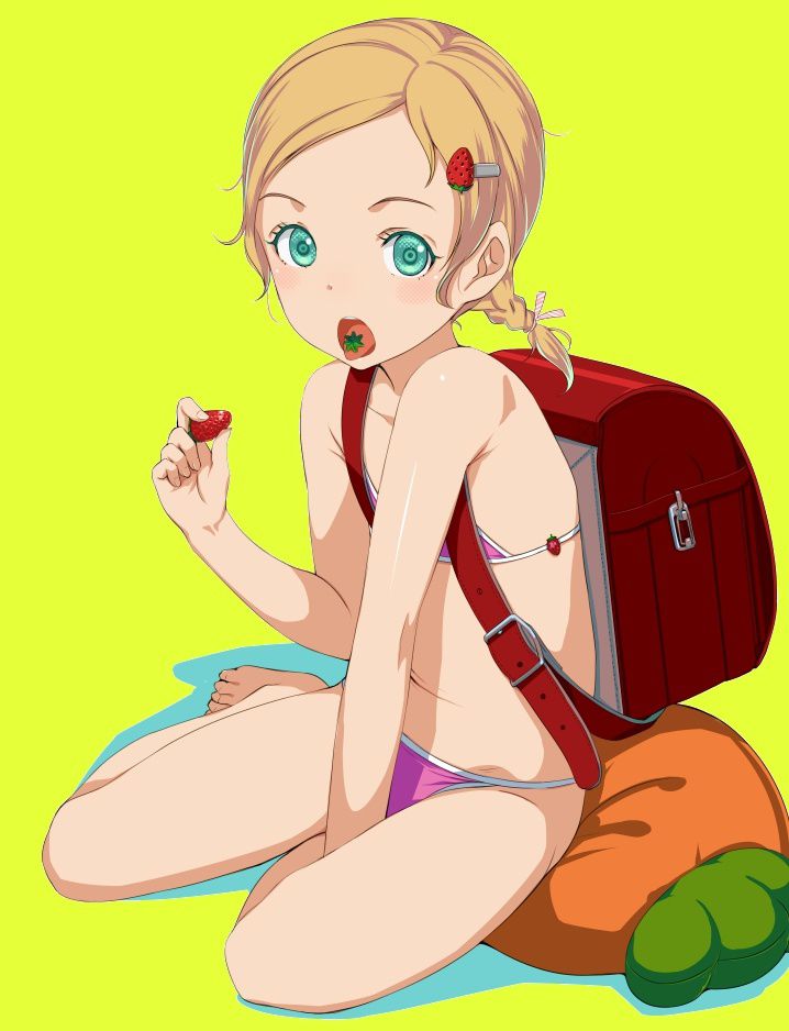 [Naked Landselloli] JS lolita erotic image of the Naked school bag figure to dispel the loneliness that women's elementary students can not watch the school attendance in the winter break! 19