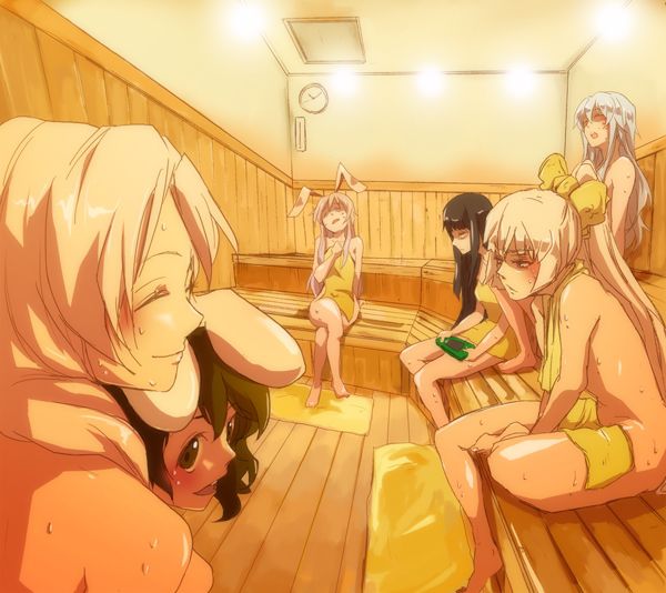 Grins a hefty sauna mania too! The image summary that a secondary daughter is sweating in the sauna 1
