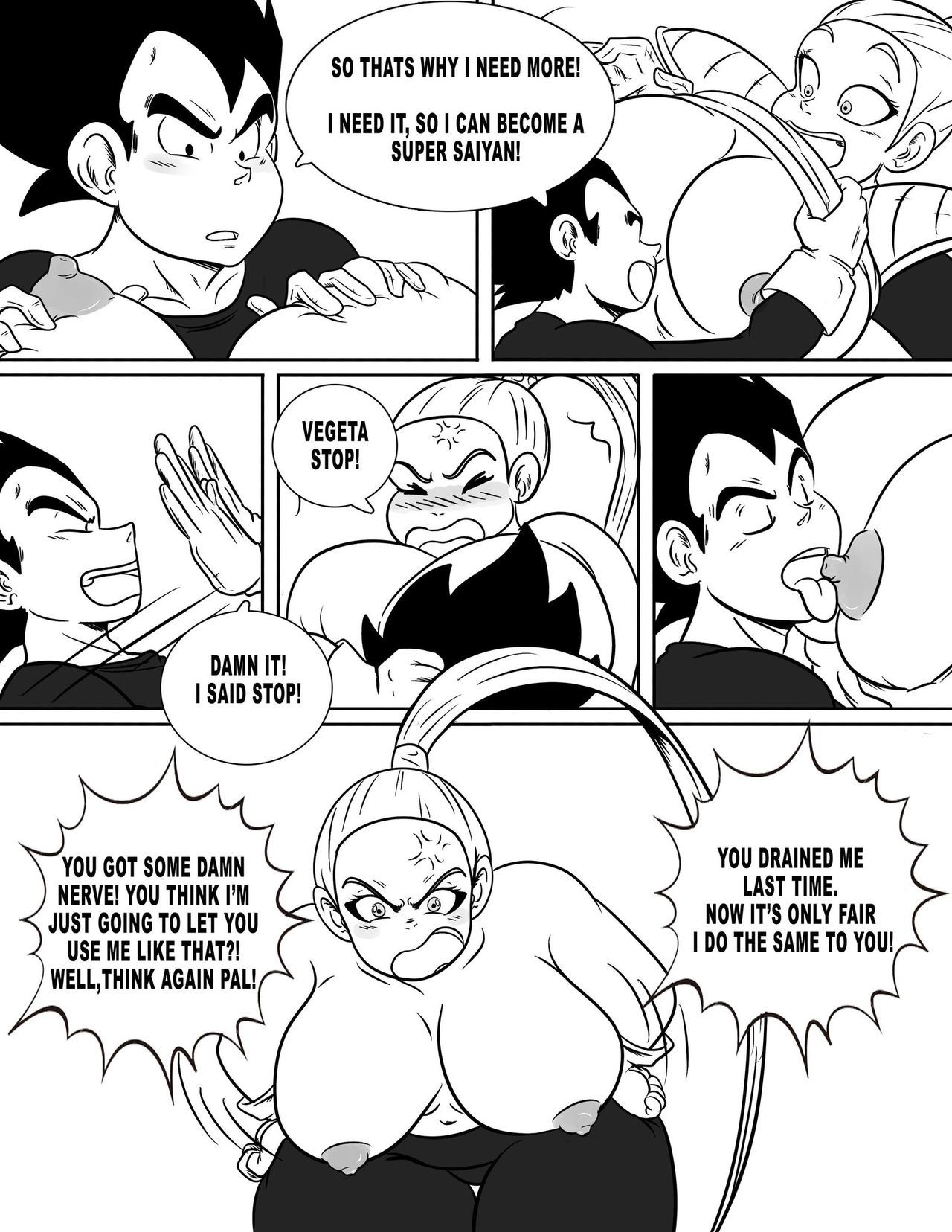 [Ukevegeta13] Enjoying Bonyu Boobies (Dragon Ball Z) [Ongoing] 14