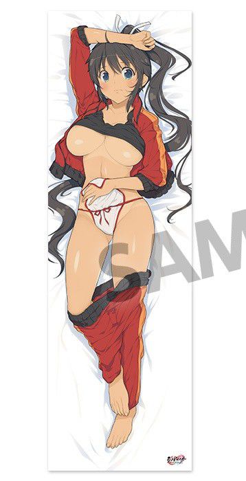 [Senran Kagura] of the flame almost breast full view erotic costume and cat ear erotic-looking erotic hugging pillow! 3
