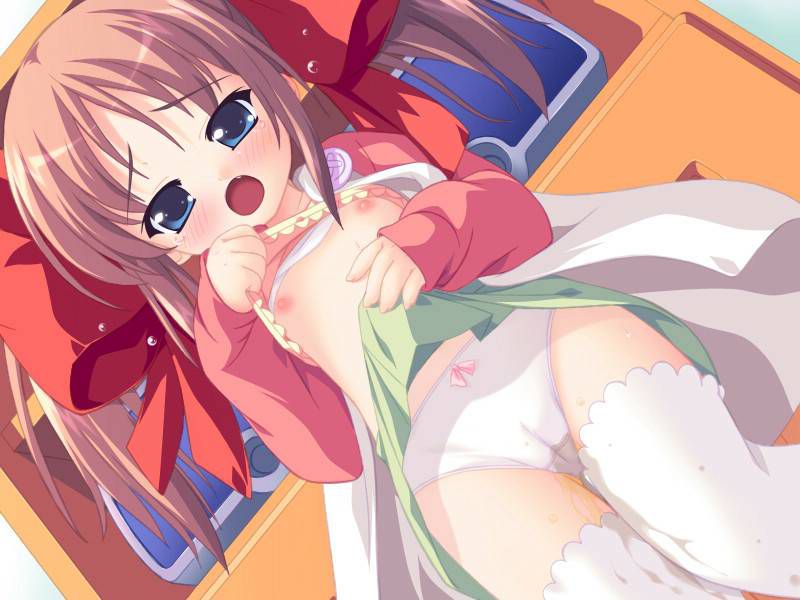[Tuck up Lori] Cute loli girl is showing the secret space in the skirt tucked up cute loli tuck up pants show erotic images! 5