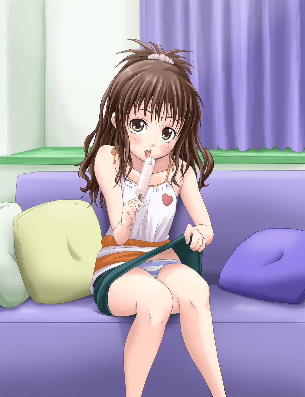 [Rolicami] The room is a cute figure of the girl who lightly dressed the camisole and the tank top that seems to be a room wear from the warm does not accumulate! 20