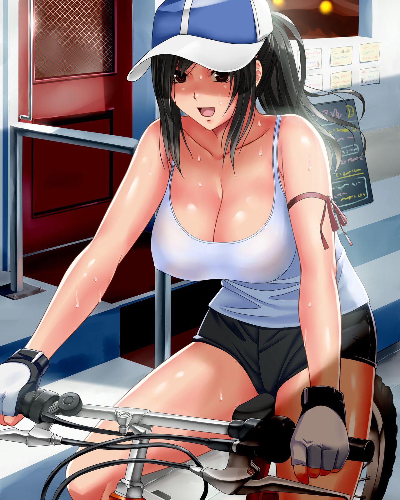 [Want to be saddle] erotic image of a girl riding a bicycle part3 28