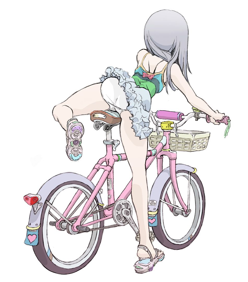 [Want to be saddle] erotic image of a girl riding a bicycle part3 30