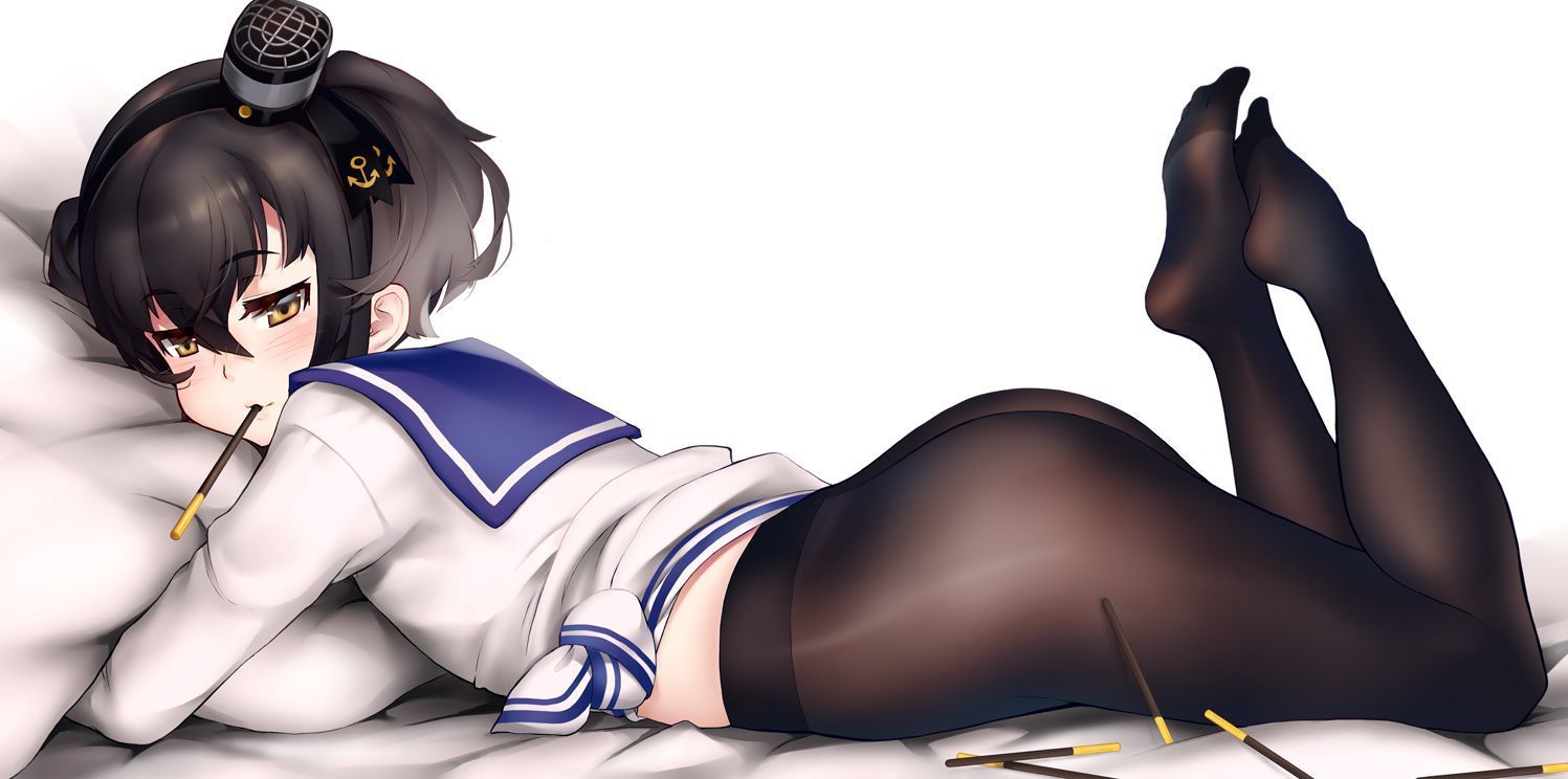 [Tokitsukaze-chan] fleet collection of dog ear style hairstyle and black strthong bread I tried to collect erotic images that you want to pet of the cute Tokitsukaze chan! 14