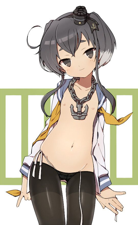 [Tokitsukaze-chan] fleet collection of dog ear style hairstyle and black strthong bread I tried to collect erotic images that you want to pet of the cute Tokitsukaze chan! 16