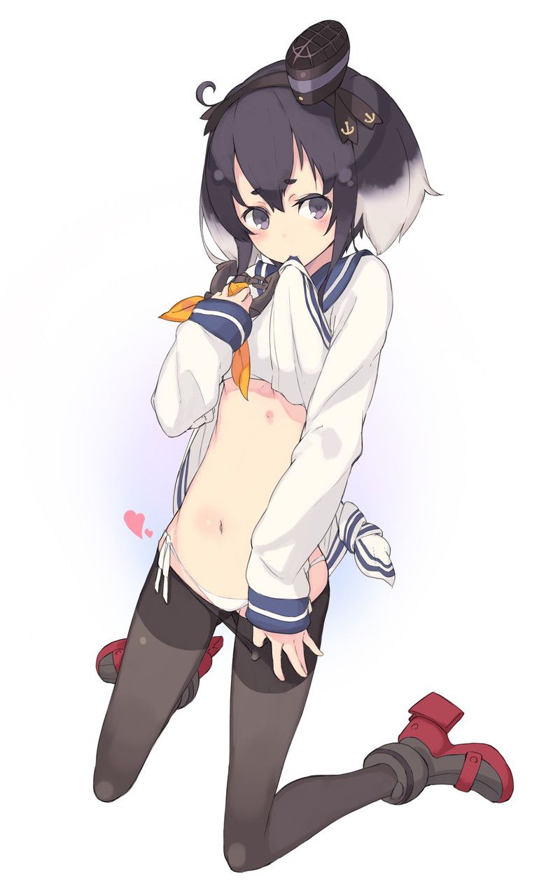 [Tokitsukaze-chan] fleet collection of dog ear style hairstyle and black strthong bread I tried to collect erotic images that you want to pet of the cute Tokitsukaze chan! 17