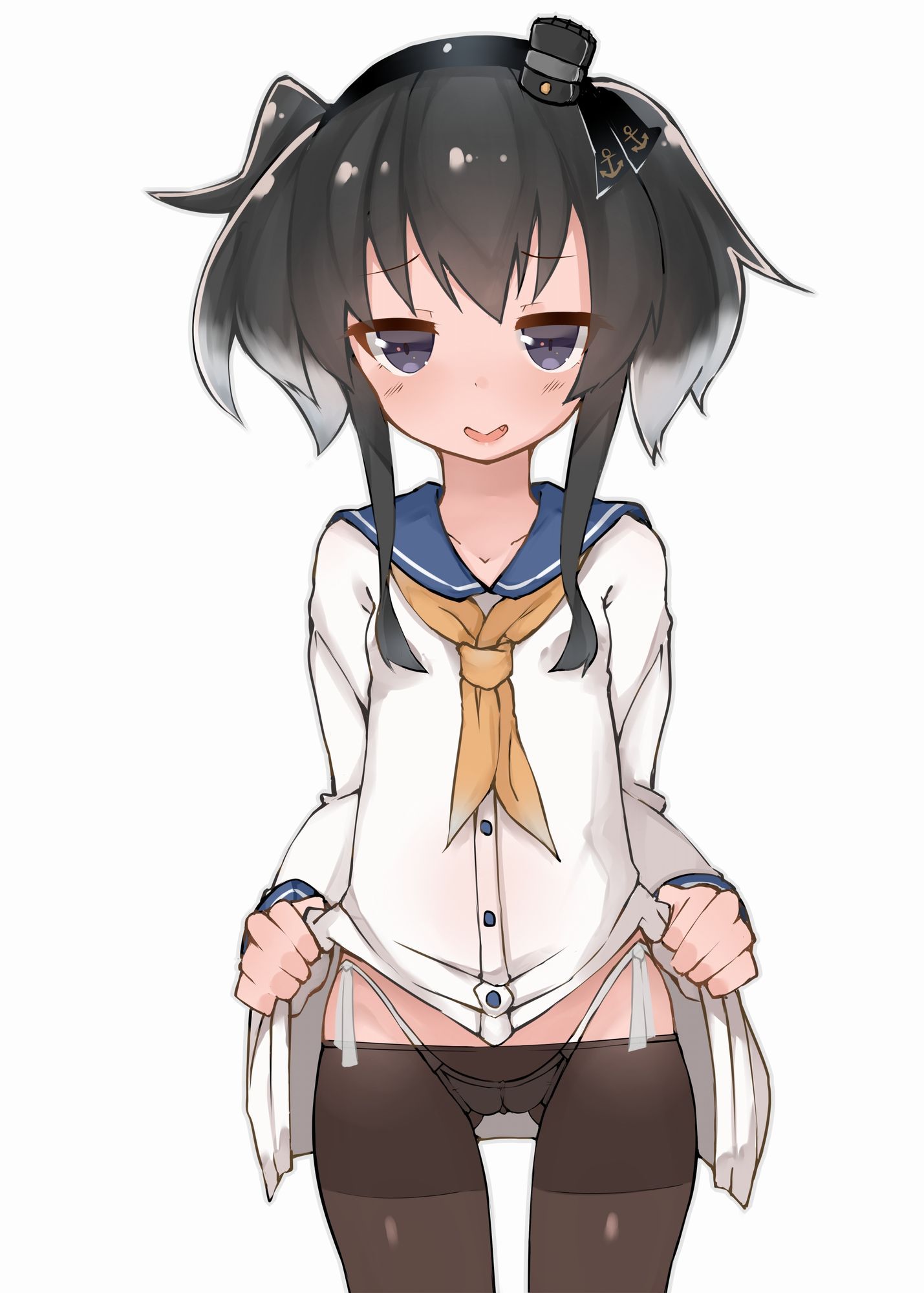 [Tokitsukaze-chan] fleet collection of dog ear style hairstyle and black strthong bread I tried to collect erotic images that you want to pet of the cute Tokitsukaze chan! 29