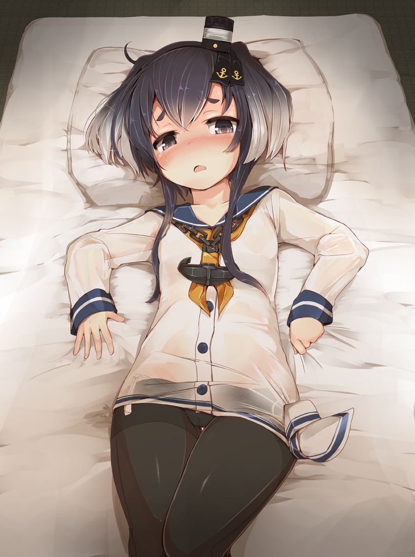 [Tokitsukaze-chan] fleet collection of dog ear style hairstyle and black strthong bread I tried to collect erotic images that you want to pet of the cute Tokitsukaze chan! 39