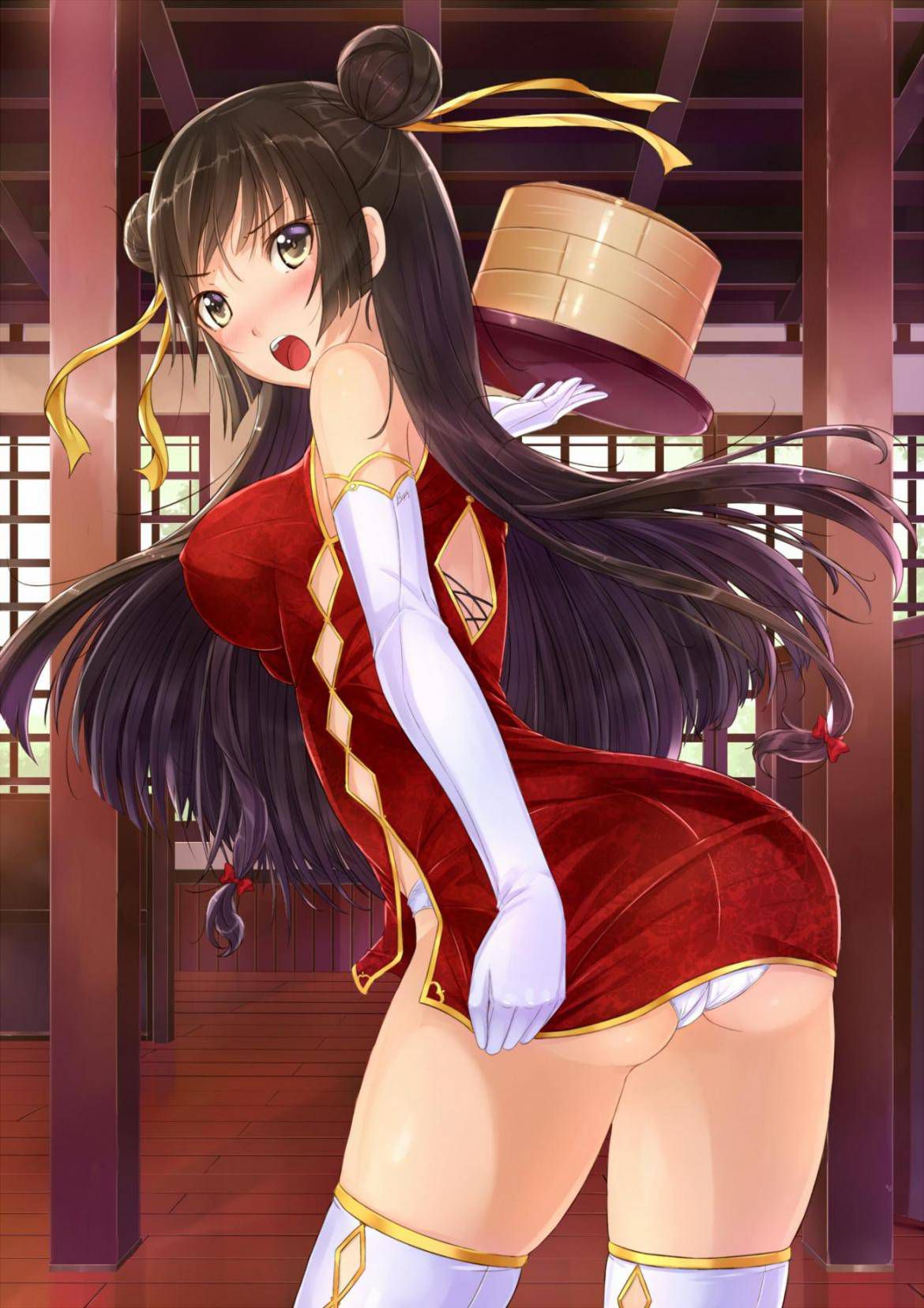 [Secondary] See a girl with a cute china dress (small erotic) 12
