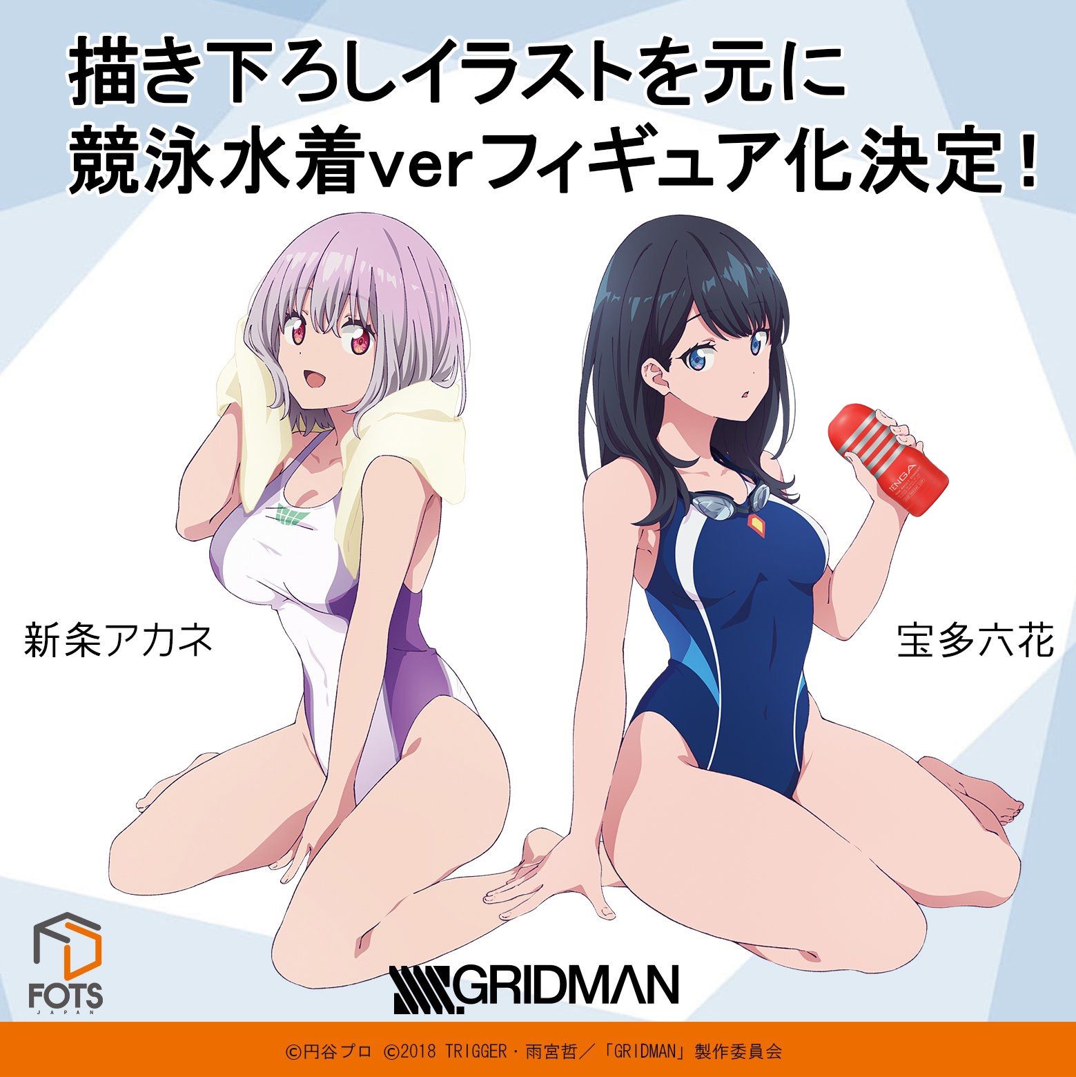 Of the grid man's Rikka and Akane-chan swimsuit figure etch too Warota wwwwwwwwww 3