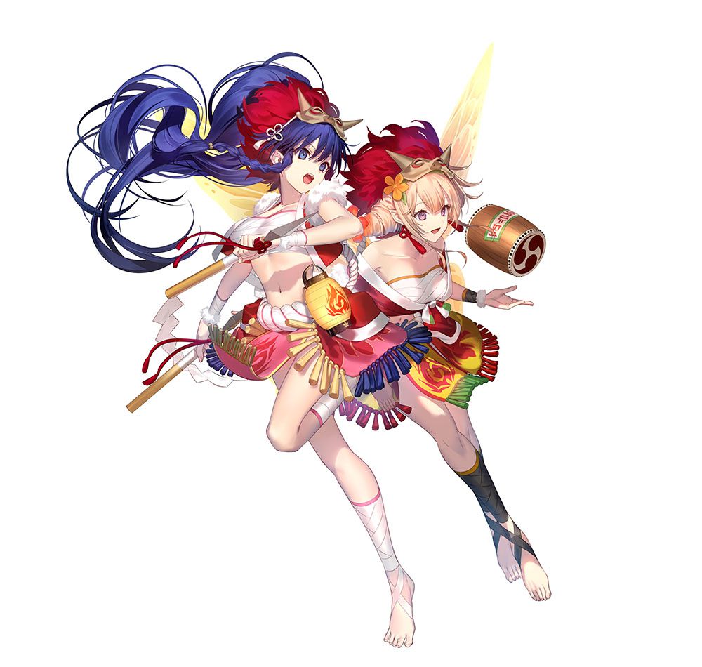 Fire Emblem Heroes Exposing erotic in Lynn and Tana's erotic festive costumes 3