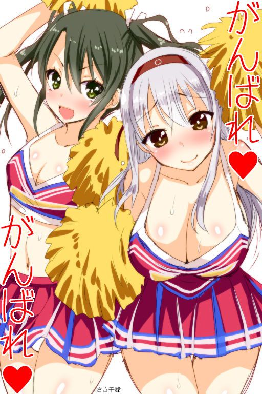 Lewd situation is occurring in cheerleader-ish clothes erotic images 14