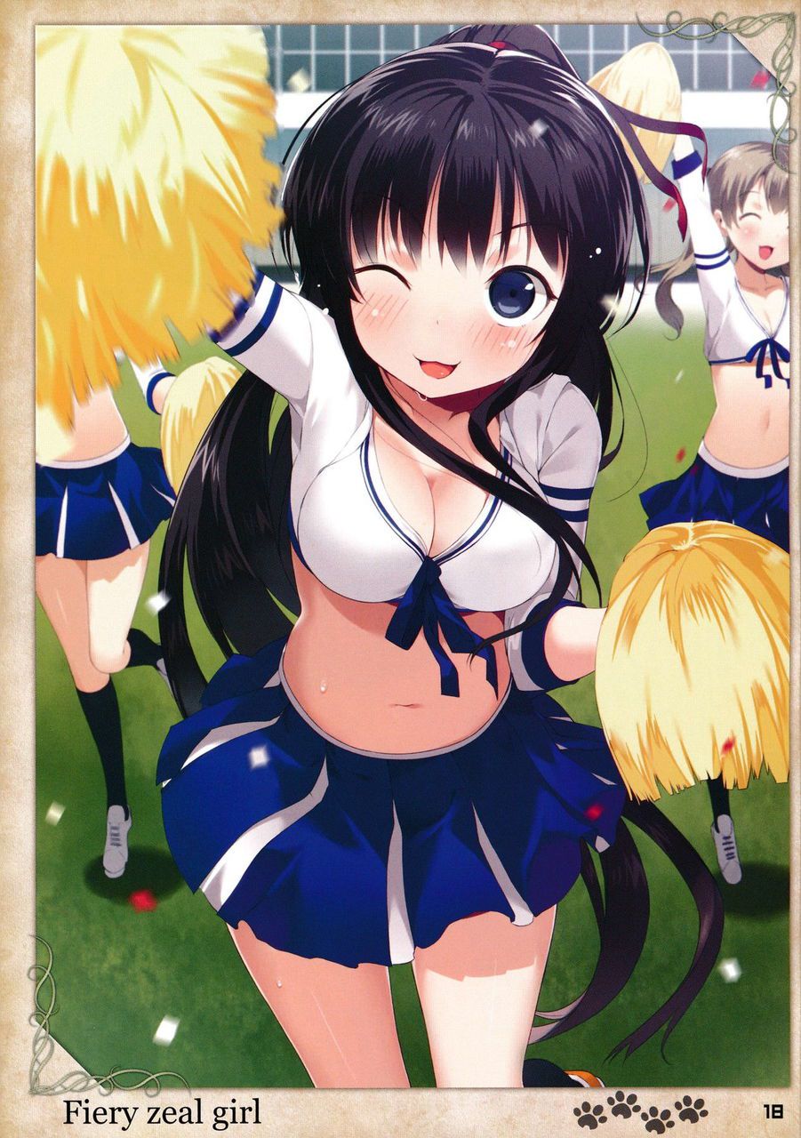 Lewd situation is occurring in cheerleader-ish clothes erotic images 17