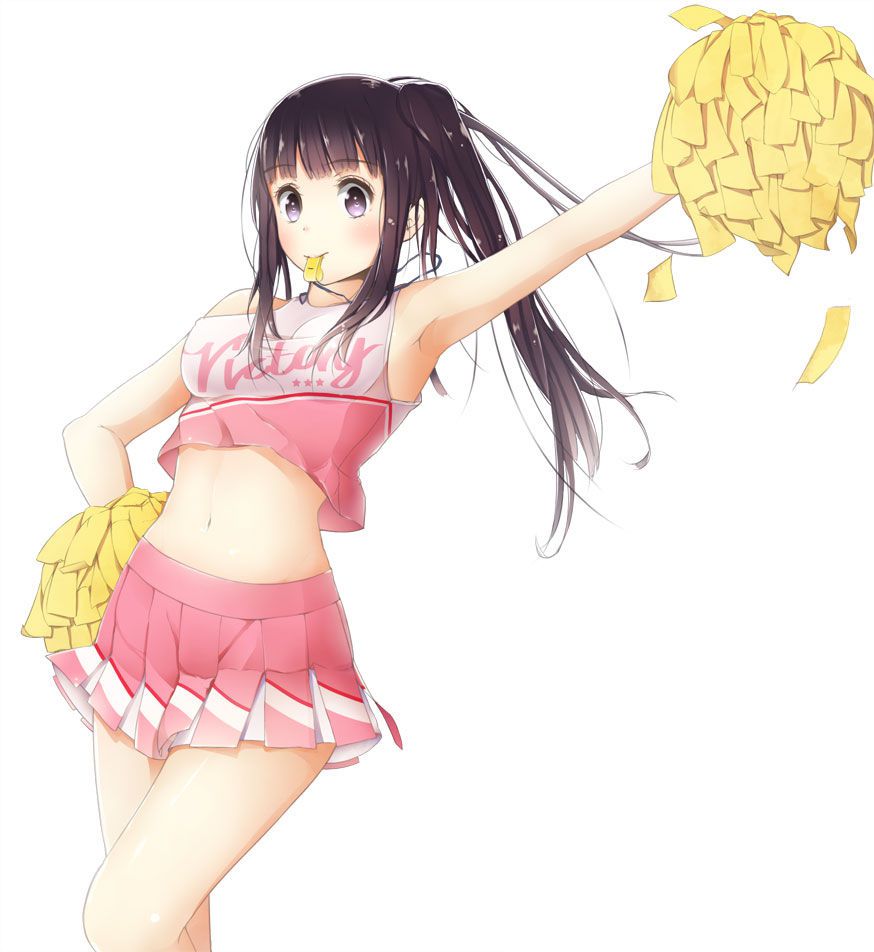 Lewd situation is occurring in cheerleader-ish clothes erotic images 9