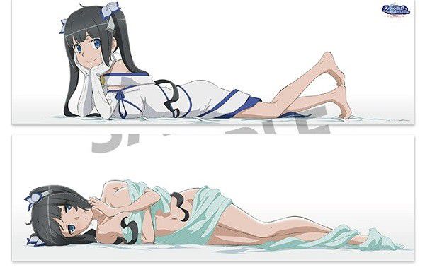 Anime [Danmachi] Hestia is erotic hugging pillow of only bed sheets in erotic naked figure! 1