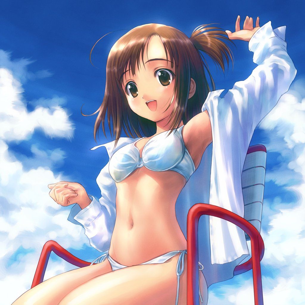 I collected a girl with a pretty swimsuit. 12
