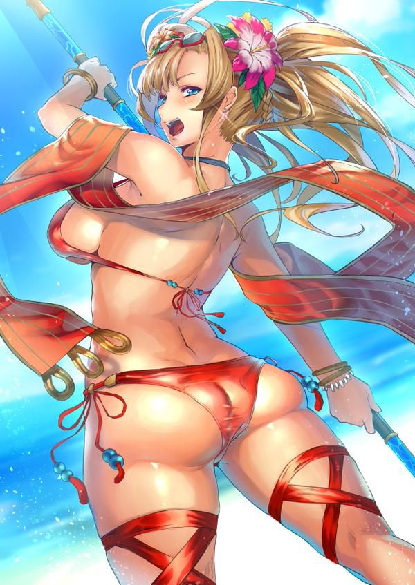 I collected a girl with a pretty swimsuit. 14
