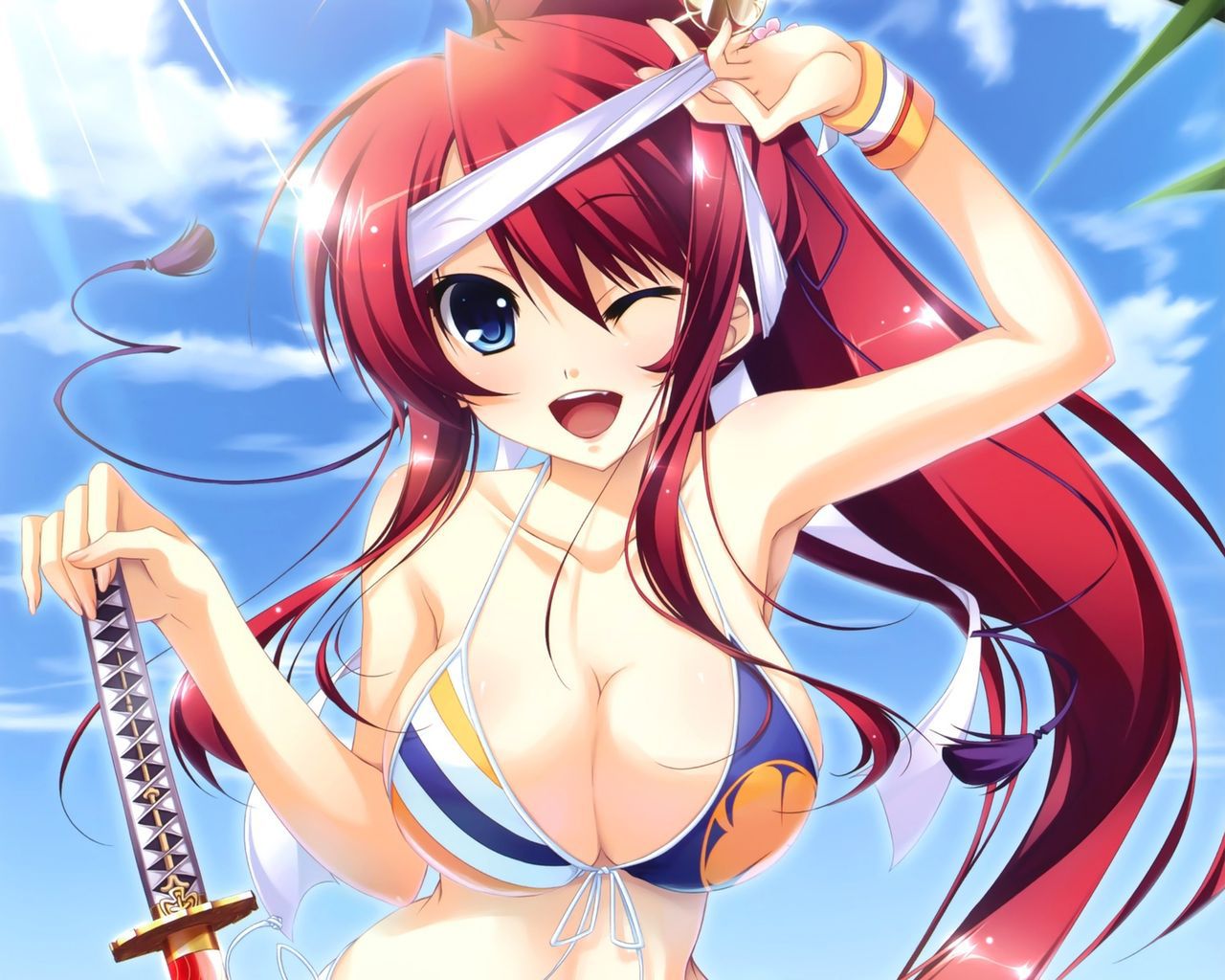 I collected a girl with a pretty swimsuit. 15
