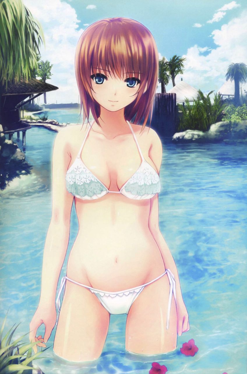 I collected a girl with a pretty swimsuit. 2