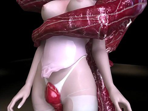 Sukumizu [3D anime: the outrageous girl wearing a water Monster rape is committed, the vagina destruction! 13