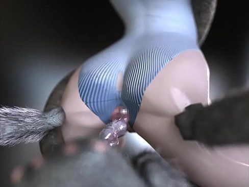 Sukumizu [3D anime: the outrageous girl wearing a water Monster rape is committed, the vagina destruction! 17