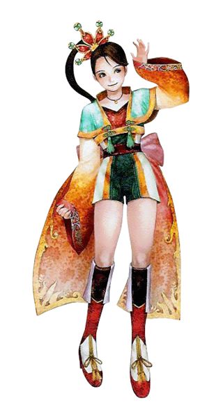 A picture of Xiao Qiao from the Sangoku Musou series 3