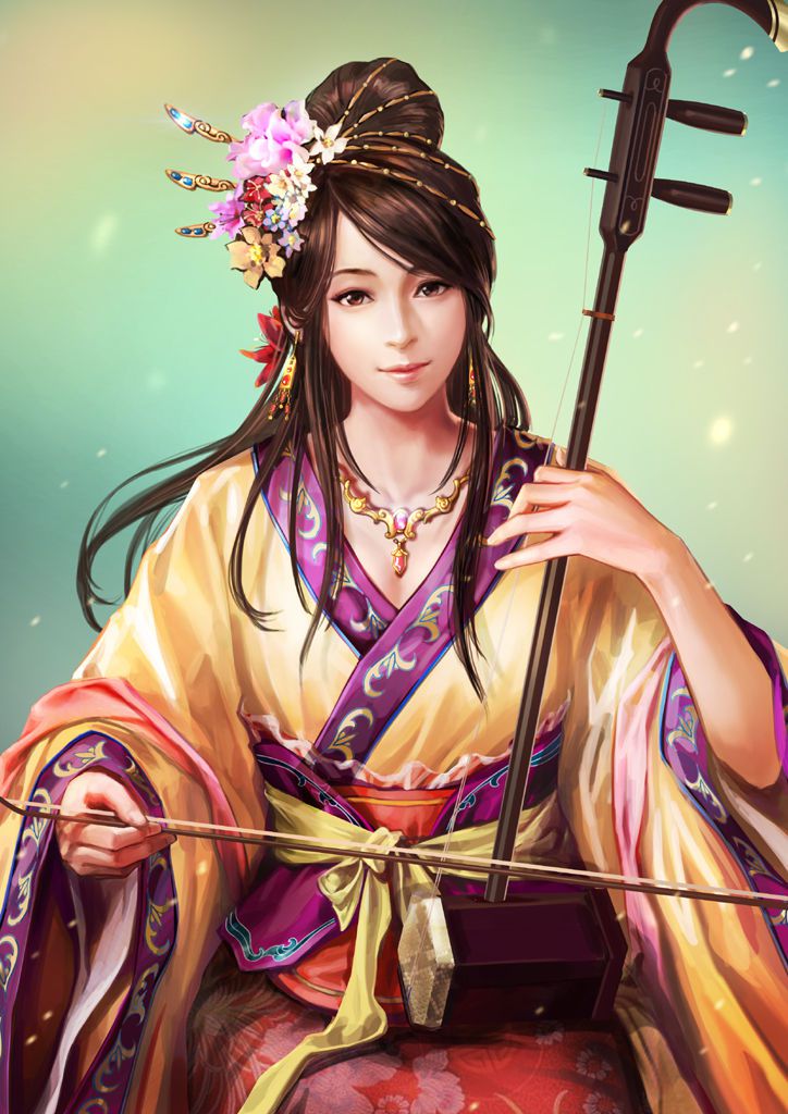 A picture of Xiao Qiao from the Sangoku Musou series 48