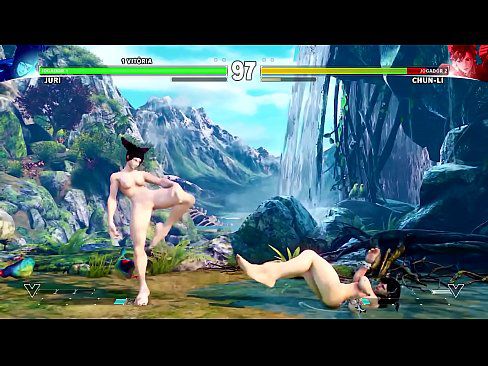 Street Fighter V - Juri Vs Chun-li Nude Mod Showcase - 2 min 12