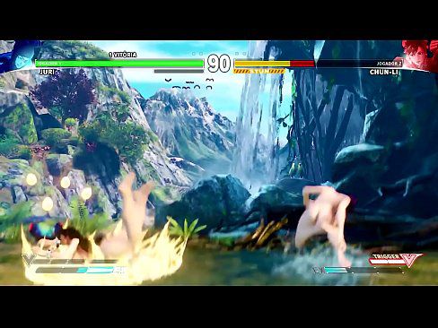 Street Fighter V - Juri Vs Chun-li Nude Mod Showcase - 2 min 14