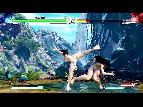 Street Fighter V - Juri Vs Chun-li Nude Mod Showcase - 2 min 24
