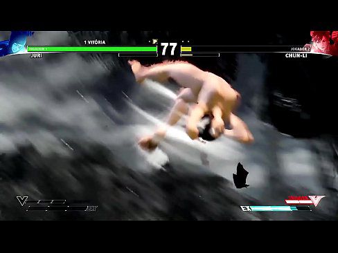 Street Fighter V - Juri Vs Chun-li Nude Mod Showcase - 2 min 26