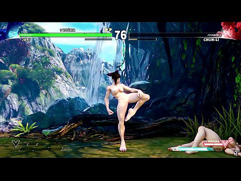 Street Fighter V - Juri Vs Chun-li Nude Mod Showcase - 2 min 28