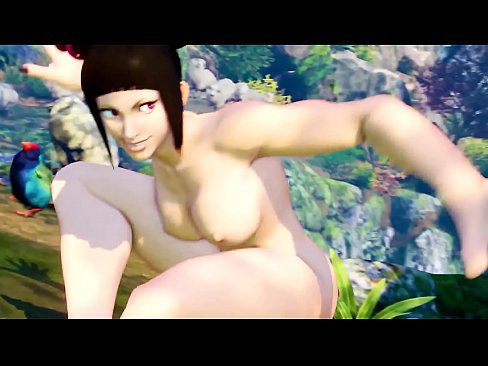 Street Fighter V - Juri Vs Chun-li Nude Mod Showcase - 2 min 29