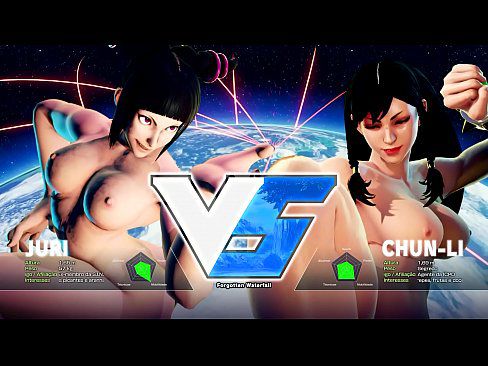 Street Fighter V - Juri Vs Chun-li Nude Mod Showcase - 2 min 5