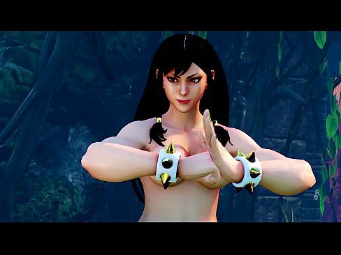 Street Fighter V - Juri Vs Chun-li Nude Mod Showcase - 2 min 9
